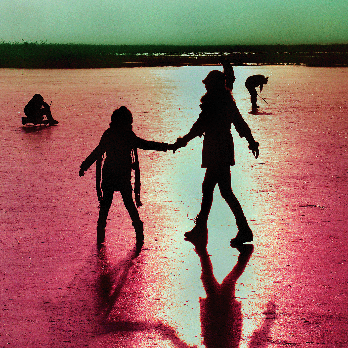 "Frozen Lake" is the colored image for the alternative process.
The location is Ayding Lake, China.