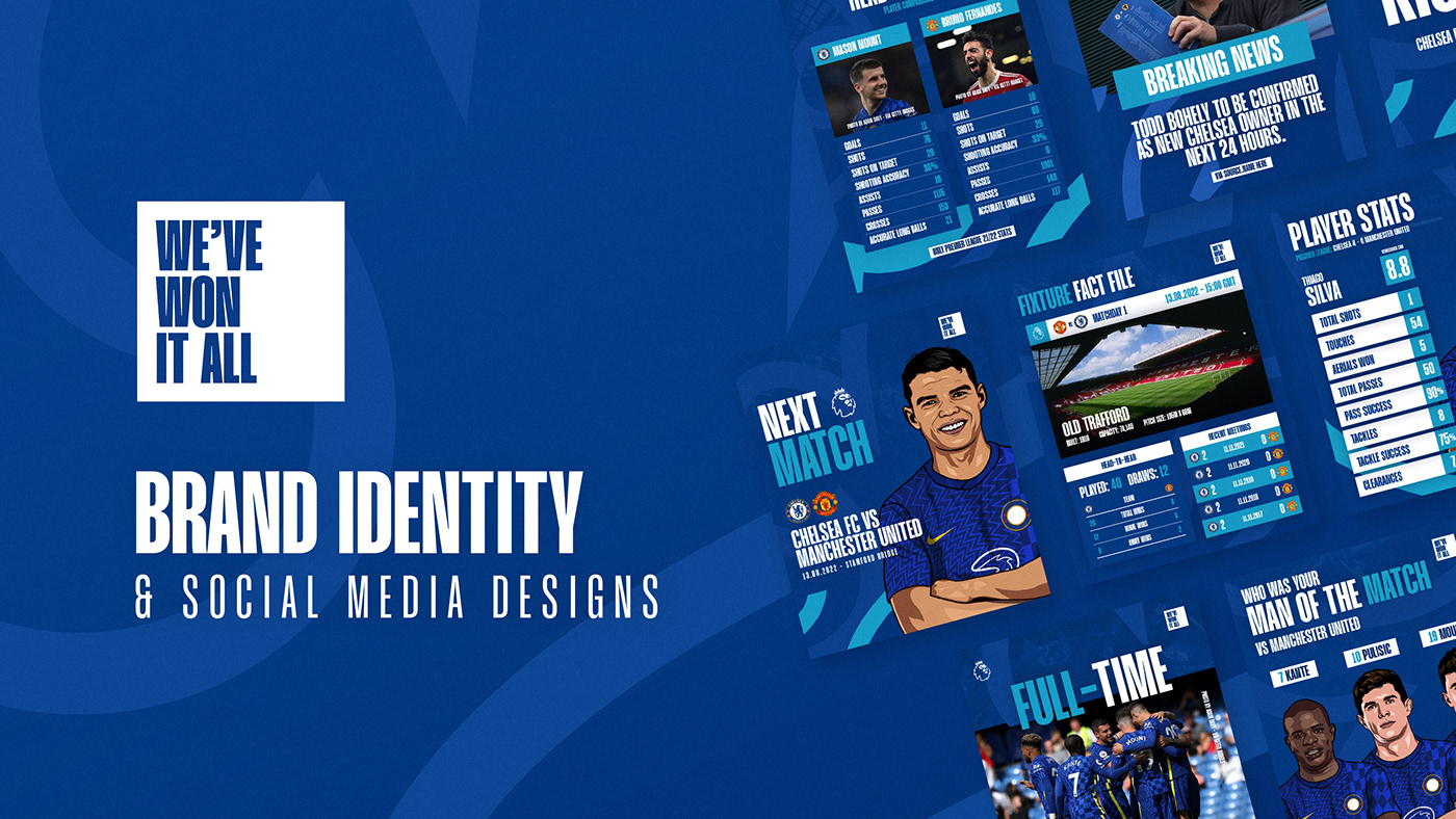 artwork branding  chelsea fc design football graphic design  social media sport