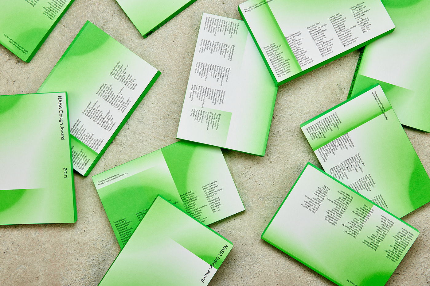 award book Catalogue design fluo naba neon pantone print typography  