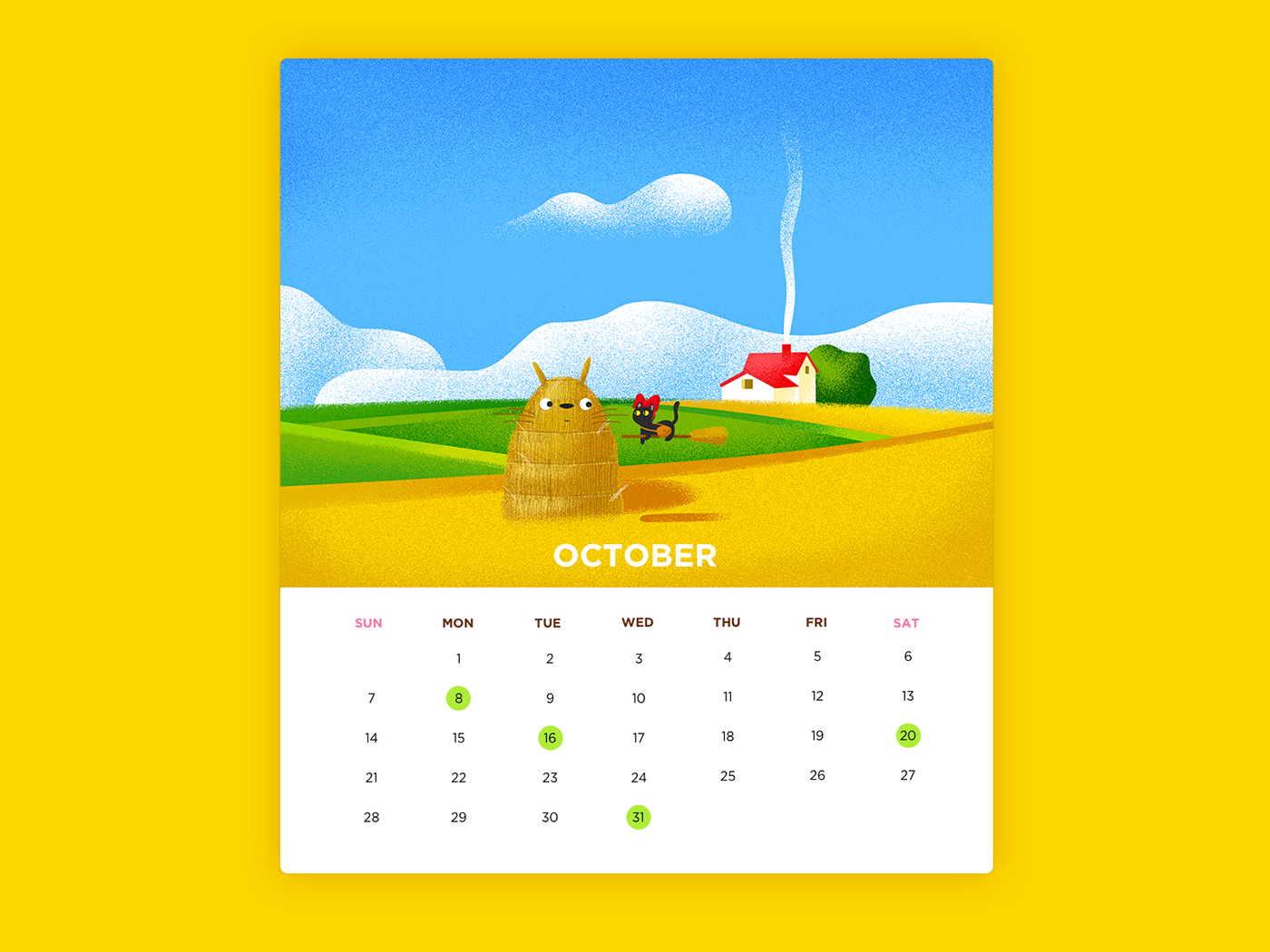 calendar Cat effyzhang ILLUSTRATION  UI ux Icon google material design cute