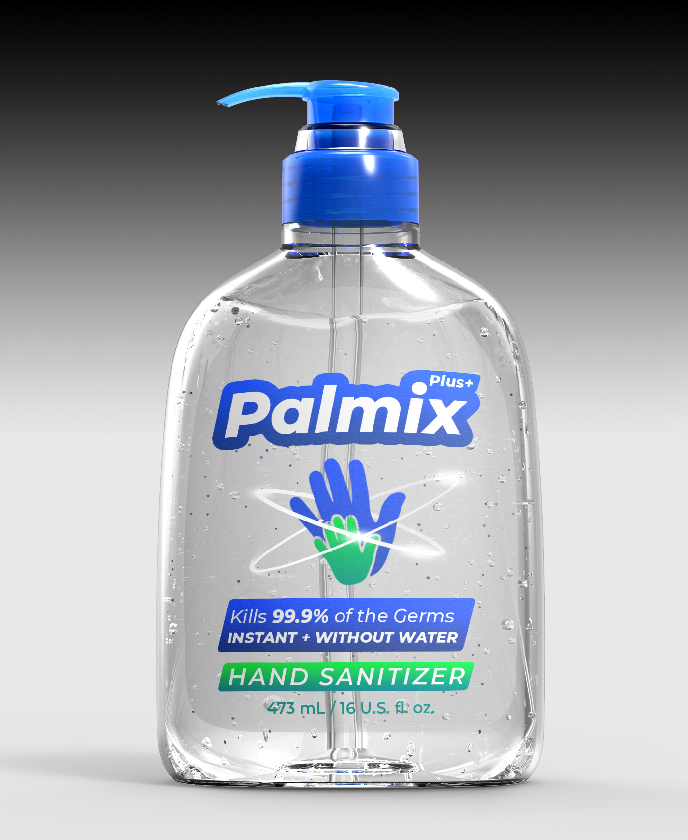bottle cleaner free gel germs hand mock Mockup plastic sanitizer