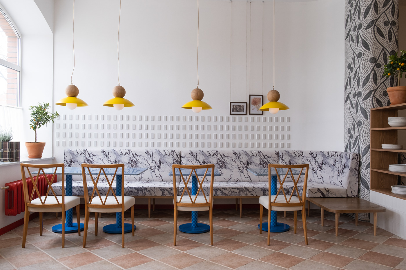 architecture HORECA Interior interior design Interior Photography italian restaurant mosaic Pasta restaurant restaurant design