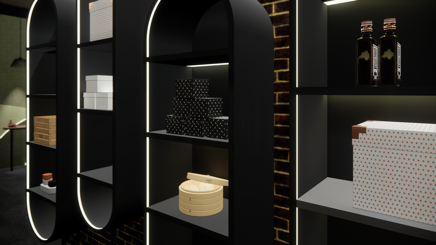 interior design  retail store dark theme Luxury Design Tropical Design bacardi retailstoredesign