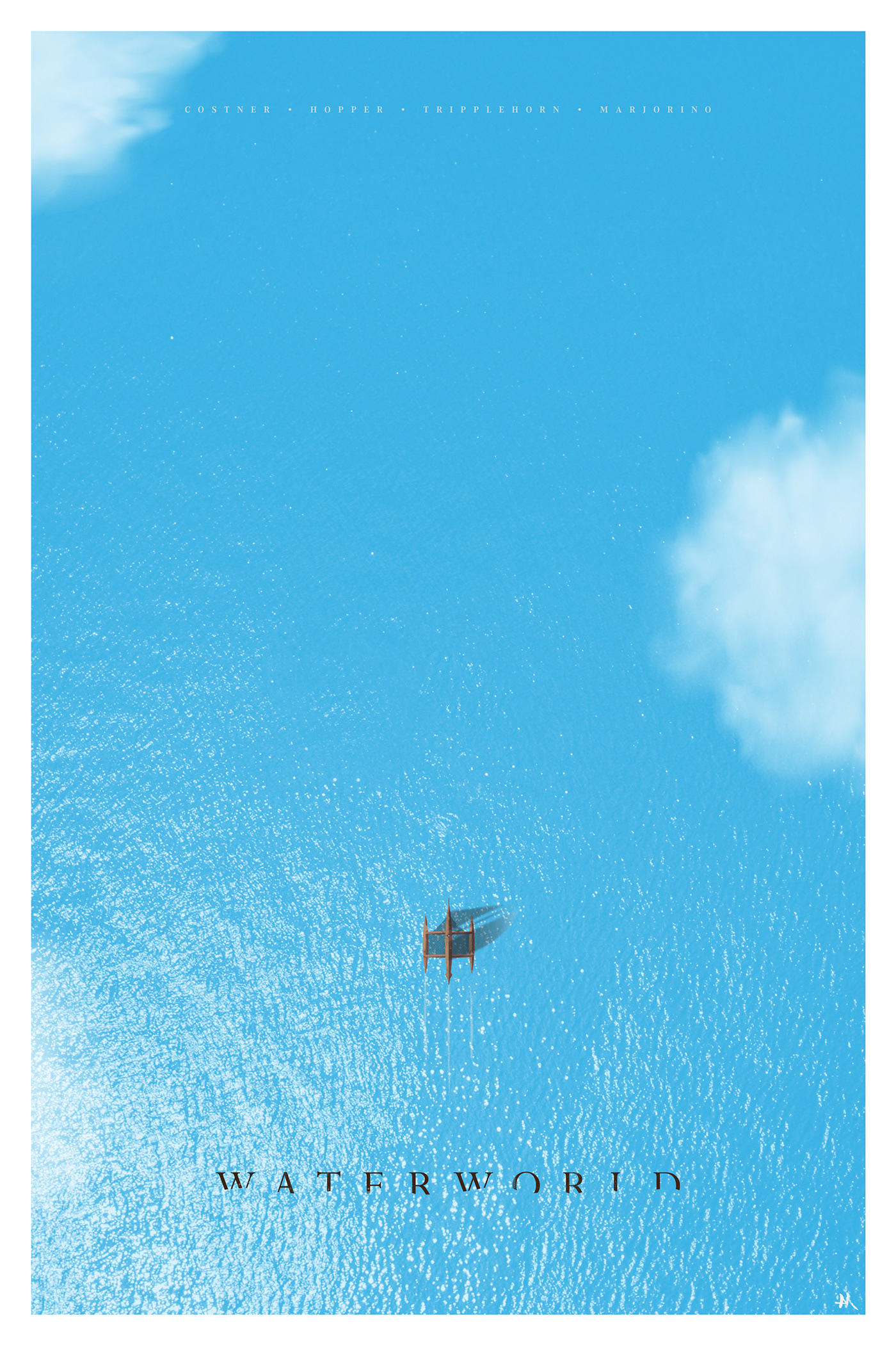 Alternative movie poster for Waterworld.