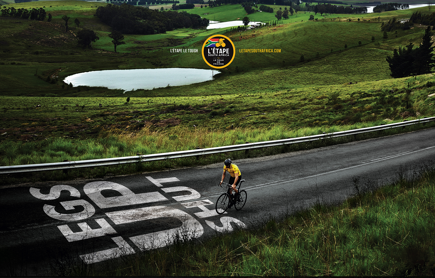 L’Étape cycle stage race Tour de France Photography  midlands sport cows cyclers typography   man