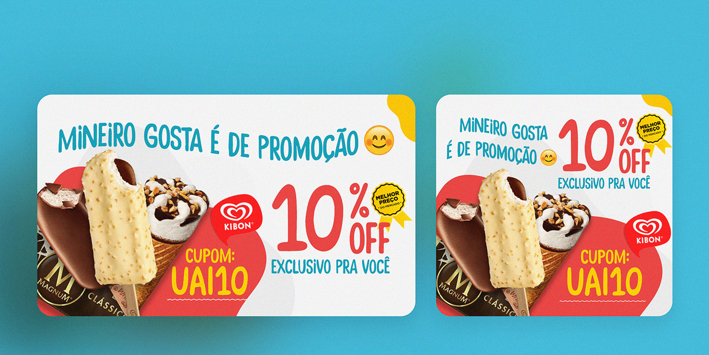 kibon sorvete banner Promoção Ecommerce ice cream