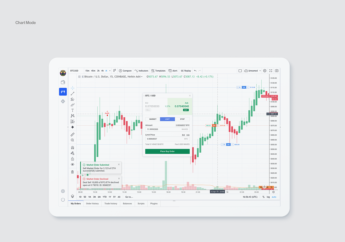Fintech blockchain trading crypto exchange product design  ux UI interaction finance