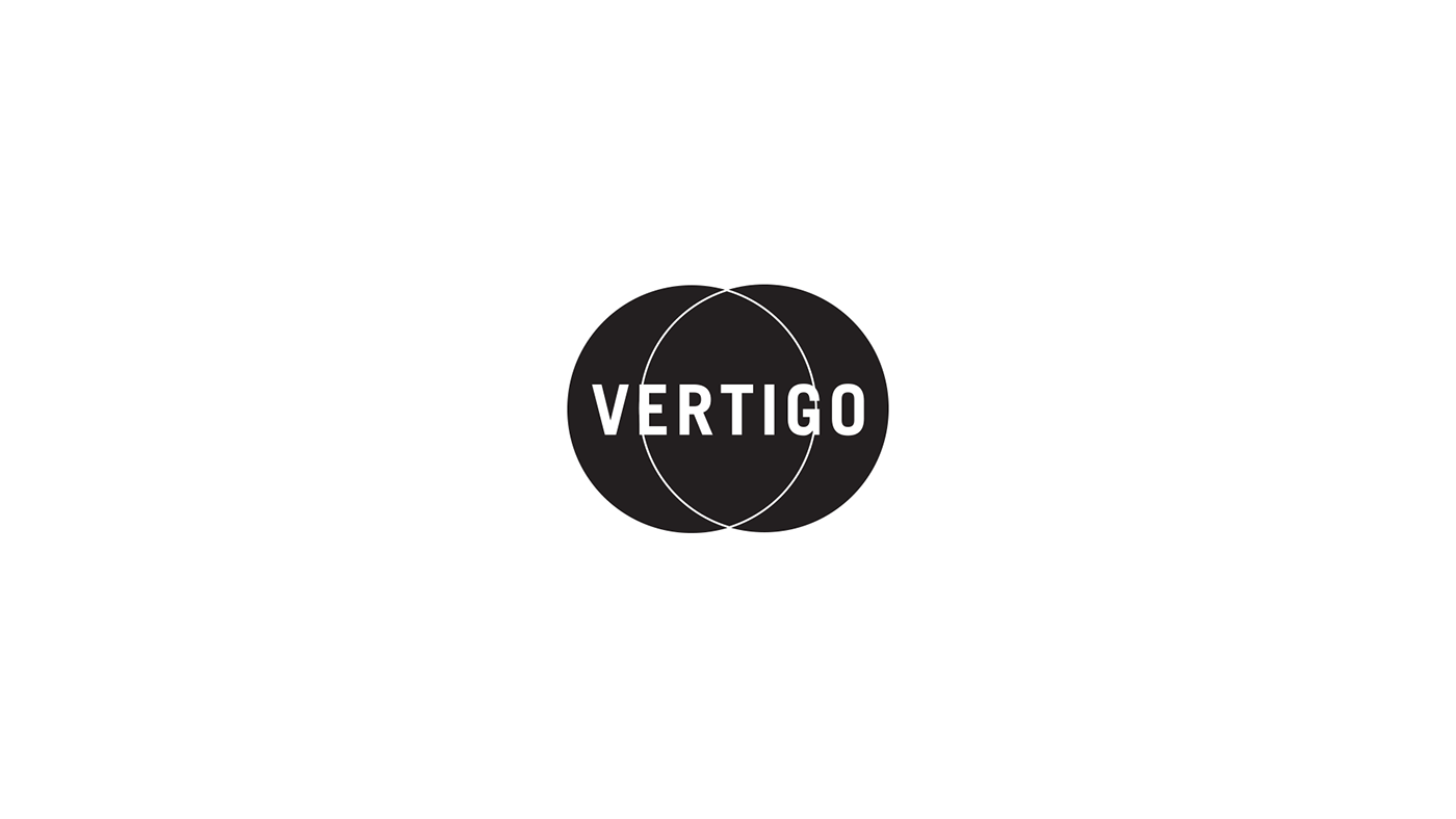 vertigo 3D Production logo Logotype red and blue