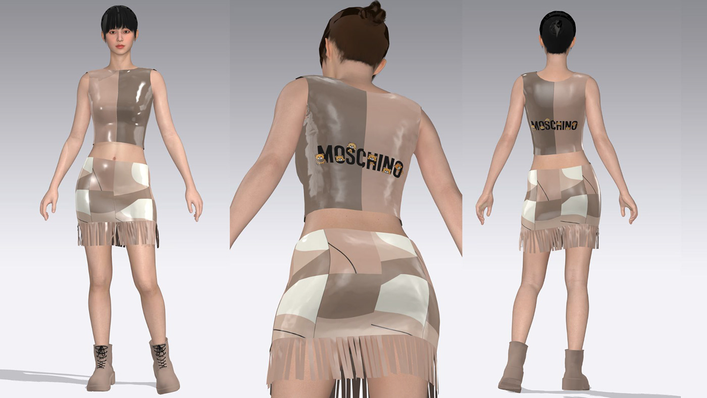 CLO 3D virtual fashion 3D Clothing womenswear digital fashion fashion design Clo3D virtual fashion pattern making digital design NIFT