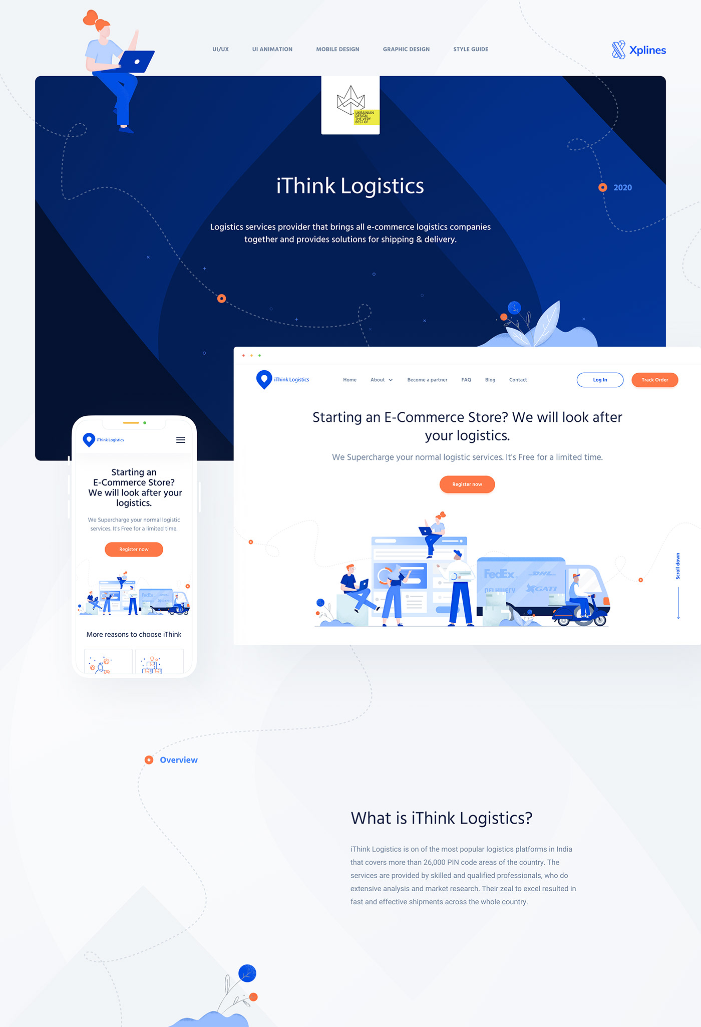 delivery Ecommerce illustrations Logistics SAAS shipping UI userjourneymap ux Webdesign