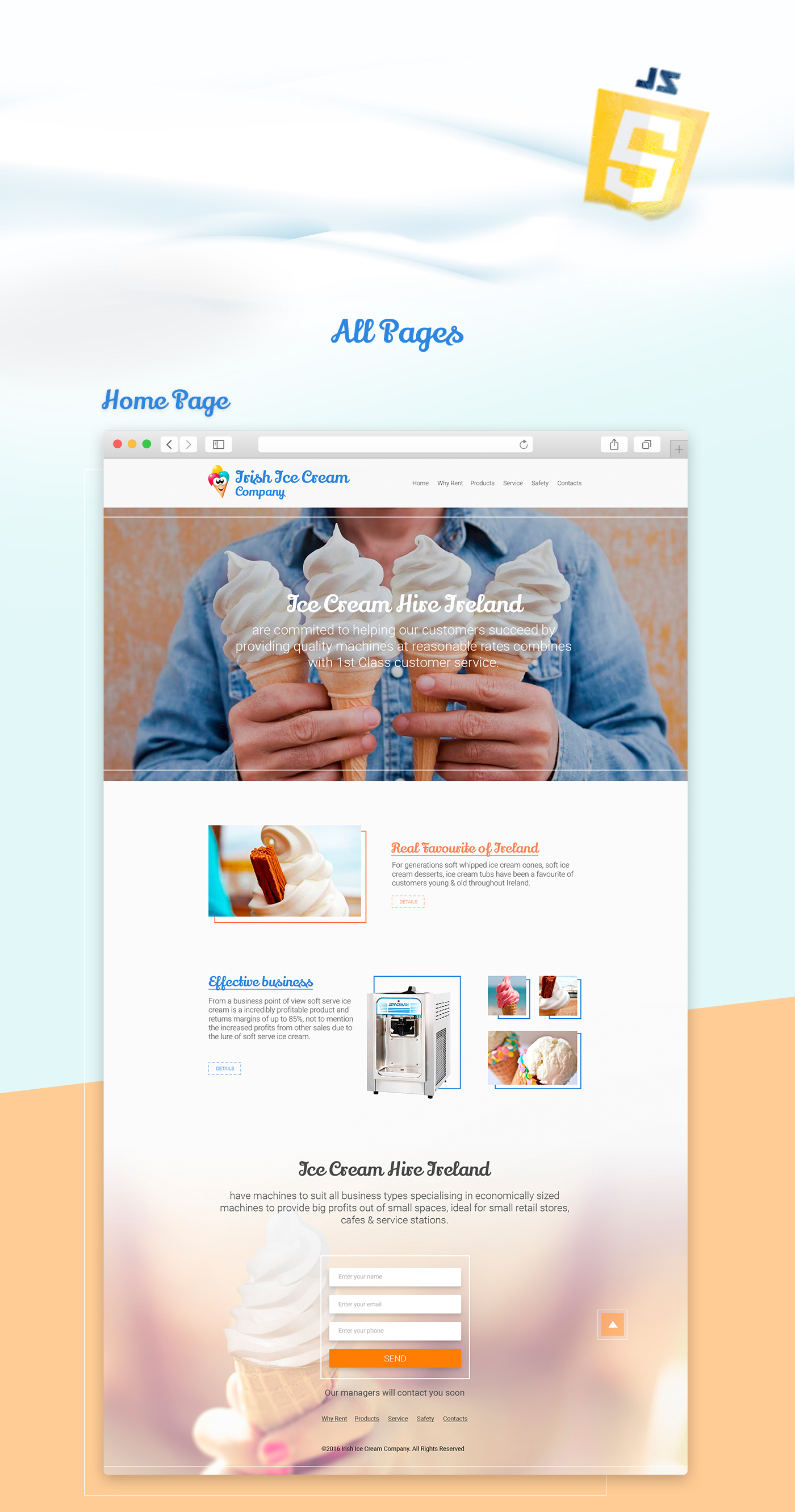 icecream brand webdesignserved brandingserved design Web creative