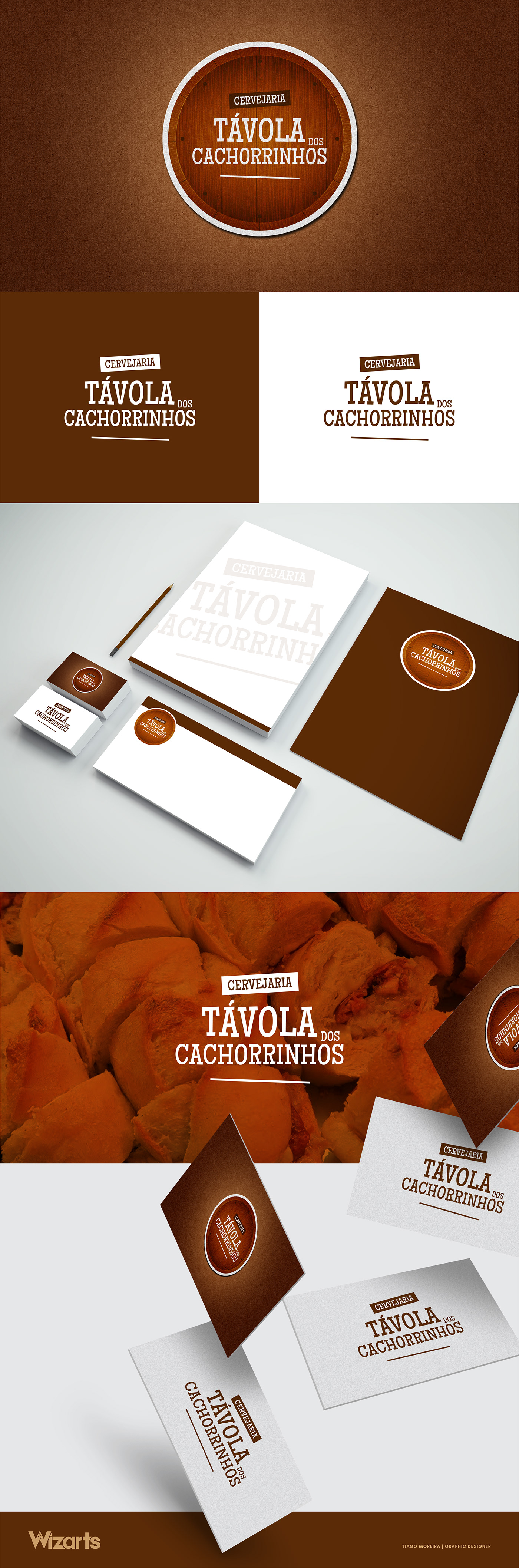 tavola logo branding  Logo Design graphic design  brand identity adobe illustrator identity cachorrinhos wizarts