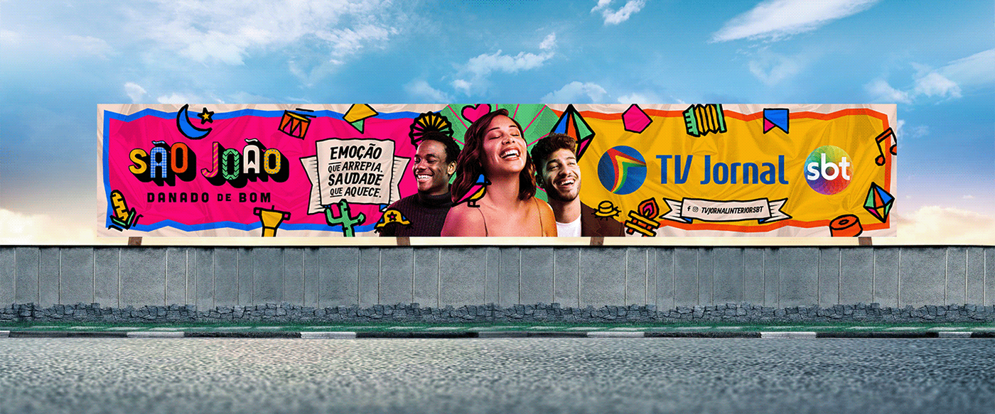 caruaru copywriting  creative design gráfico Direção de arte festa junina nordeste publicidade São João TV Jornal 