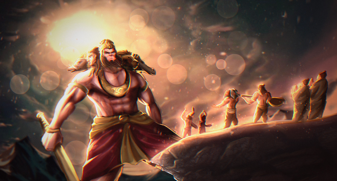 art digital illustration Procreate song indian Indian art Hindu God
