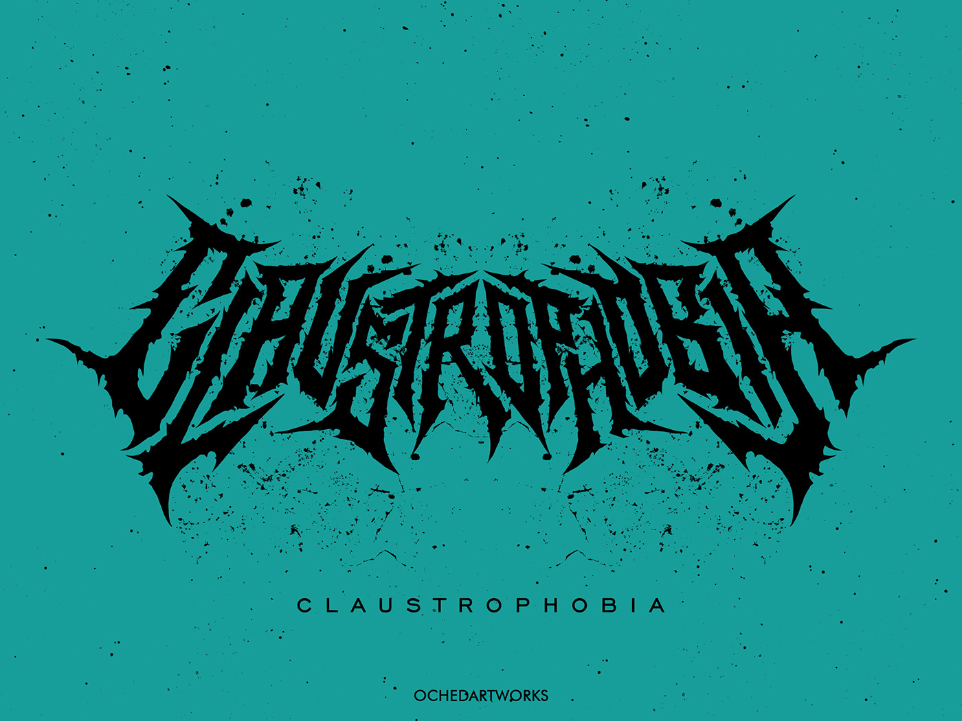 #horrorlogo bandlogo clothinglogo darklogos deathcore Deathmetal lettering logo metalcorelogo metallogo ochedartworks