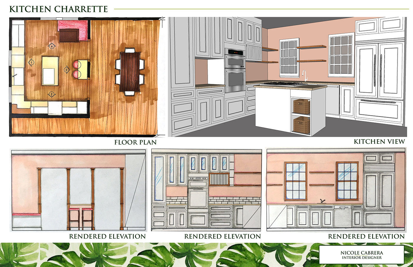 kitchen design interior design  design Residential Design kitchen rendering AutoCAD SketchUP