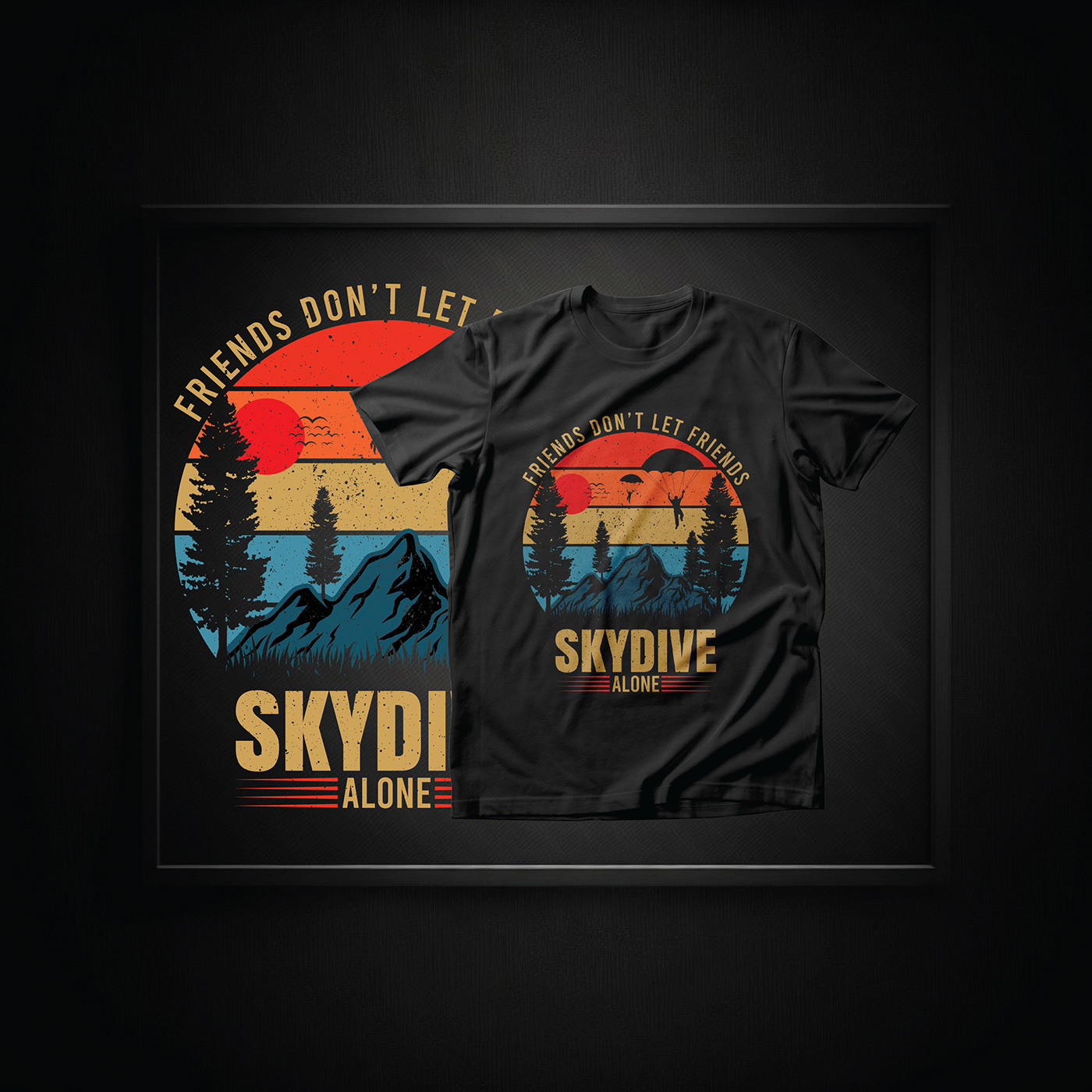 skydive t-shirt design