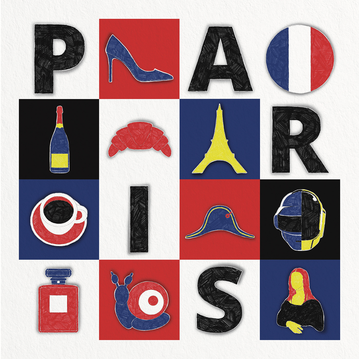 ILLUSTRATION  Editorial Illustration Paris VILLE DE PARIS daft punk Art Director art direction  Illustrator