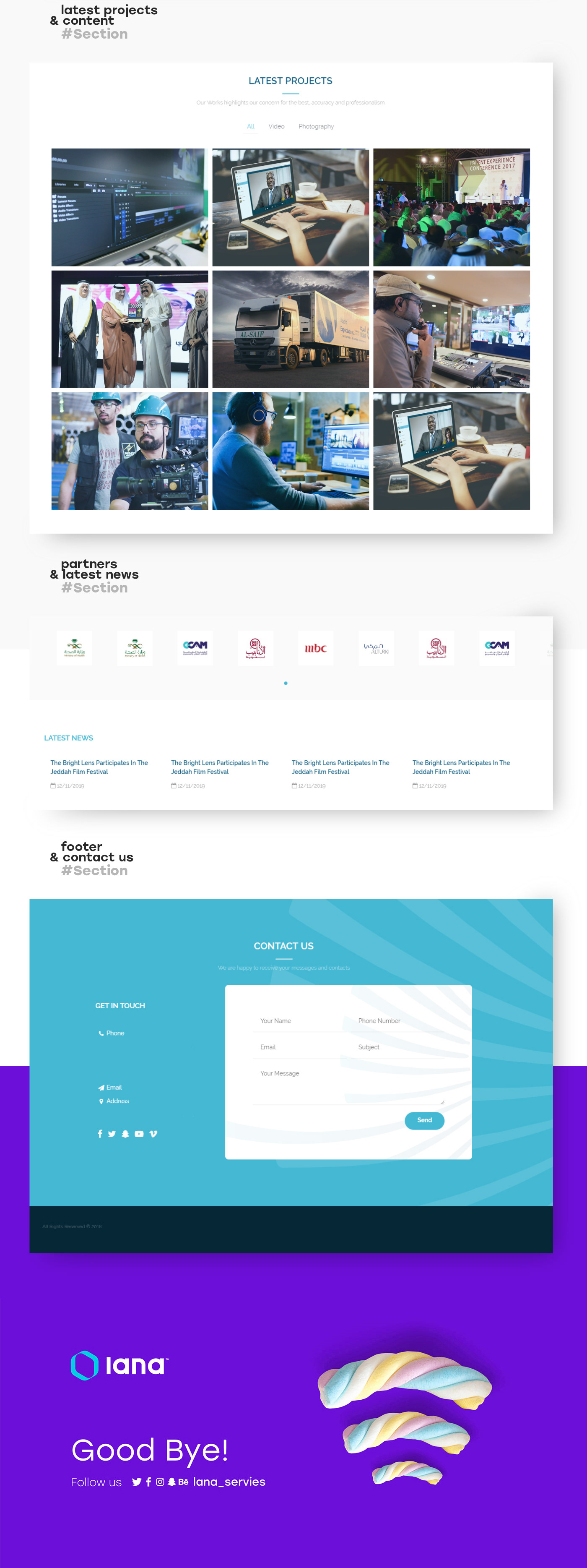 Web Design  interaction UI ux clean Theme agency