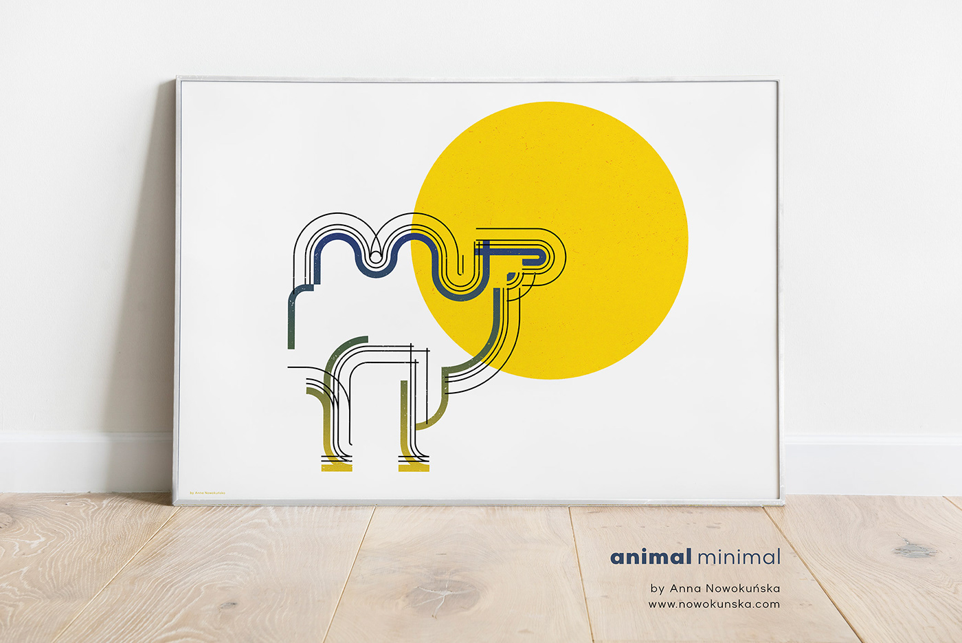 animal minimal poster print ILLUSTRATION  geometry shapes animals