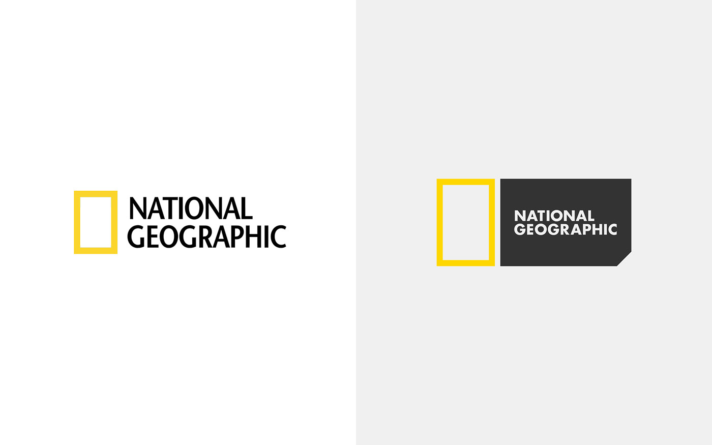 national geographic magazine Website stationary brand design business card letterhead tv watermark logo twitter advertisement