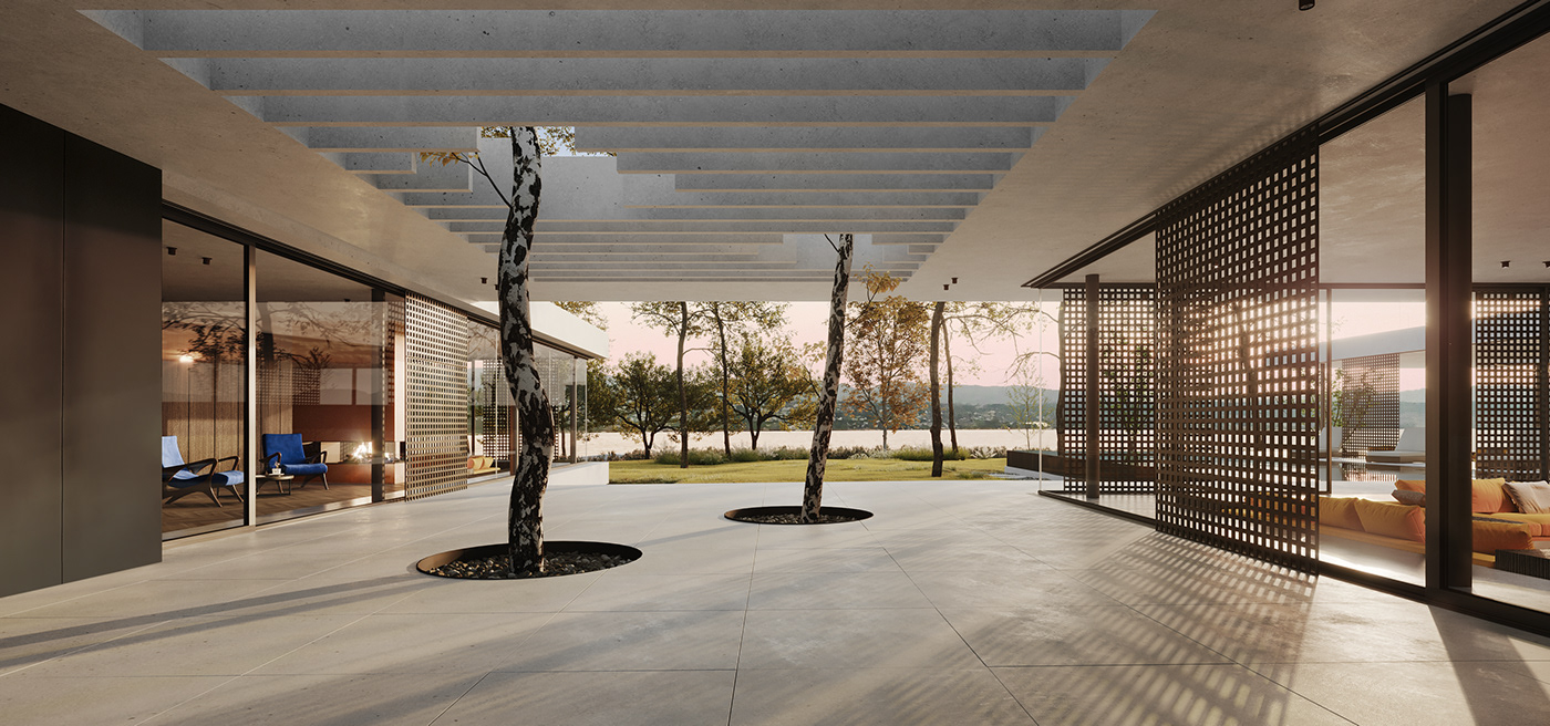 3ds max architecture archviz CGI CoronaRender  exterior interior design  modern Render visualization