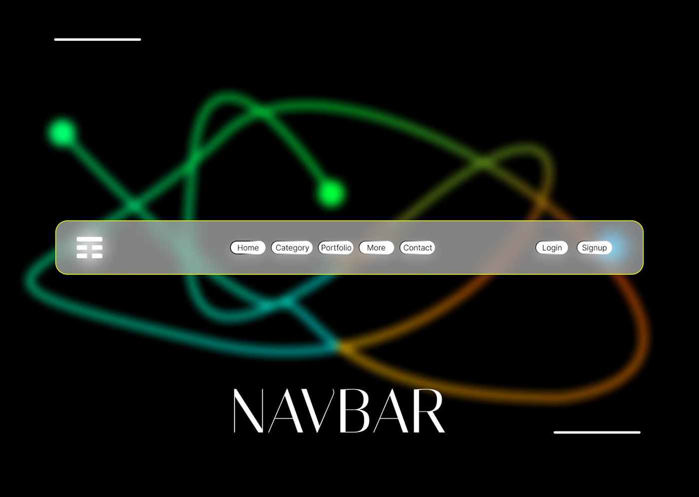 navigation Navbar Design UI/UX Figma Website design