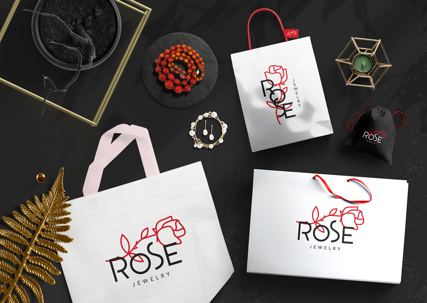 brand branding  dark design grunge jewelry logo online store Website