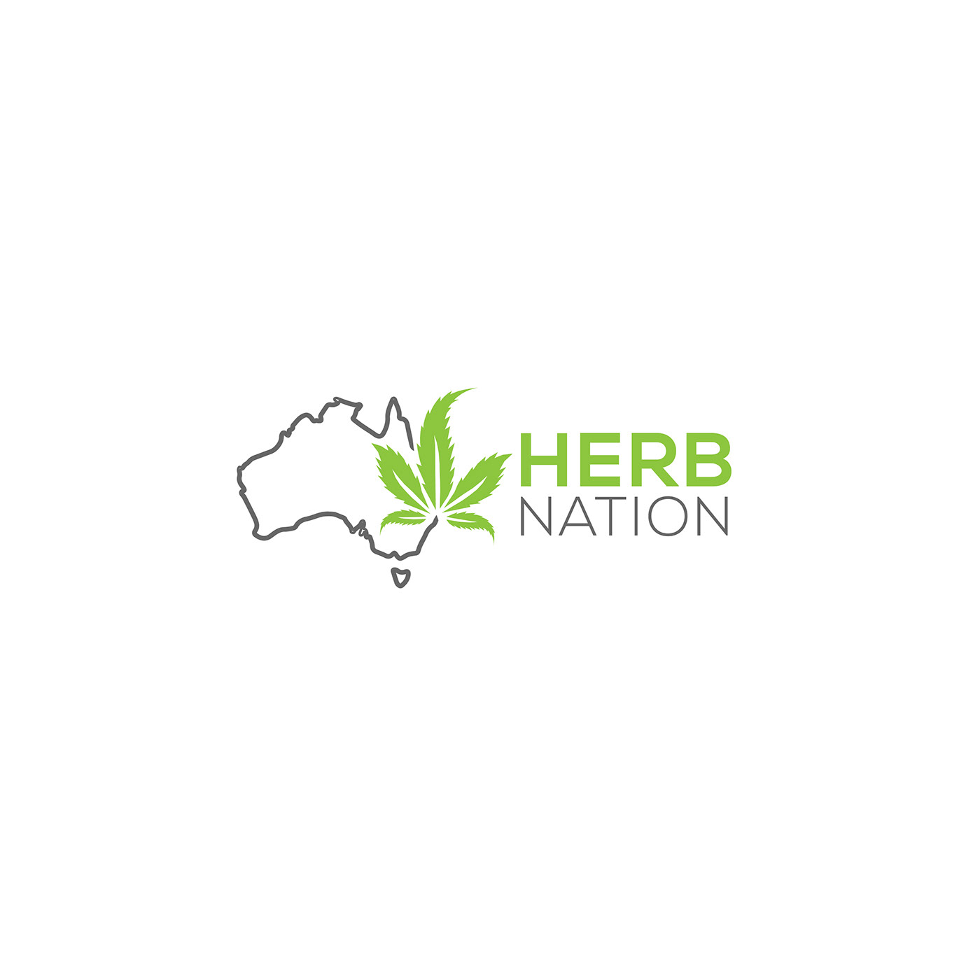 Australia cannabis CBD Herb logo marijuana weed