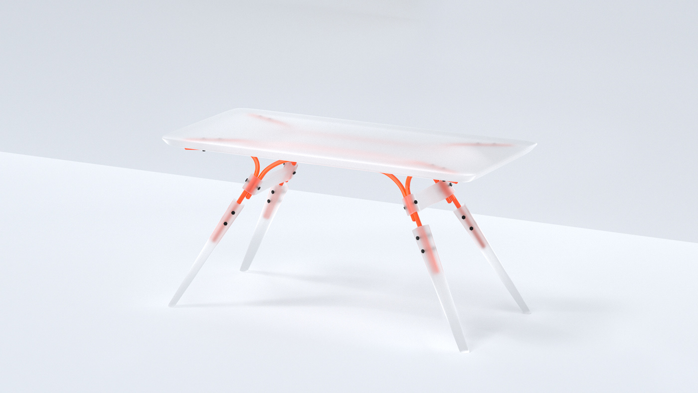 3d render cinema 4d design desk furniture Goose industrial design  Octane Render product design  Render