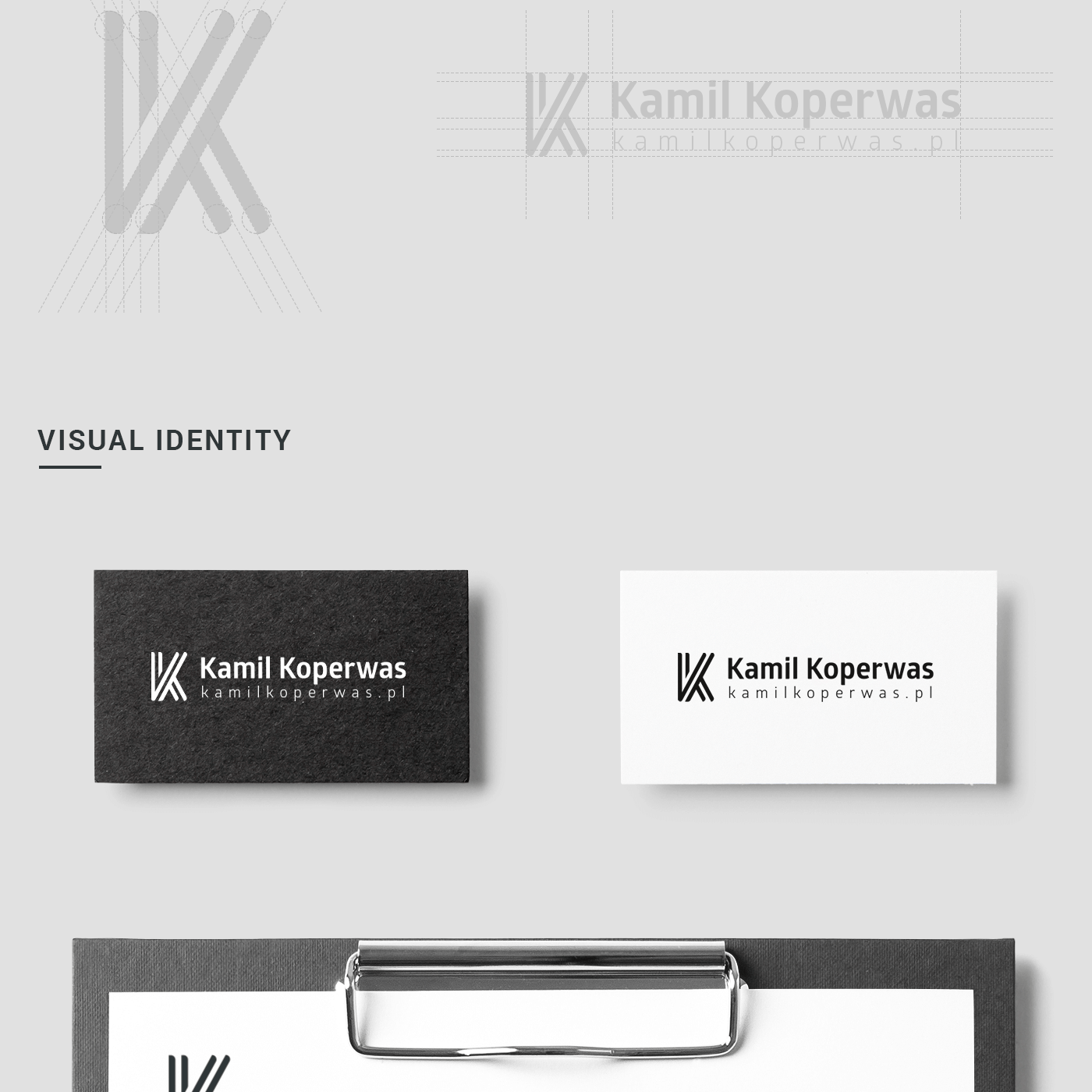 personal logo visual identity Logotype personal branding personal logo Kamil Koperwas k logo Kamil Koperwas Logo K logotype Logo Design logo animation logotype animation