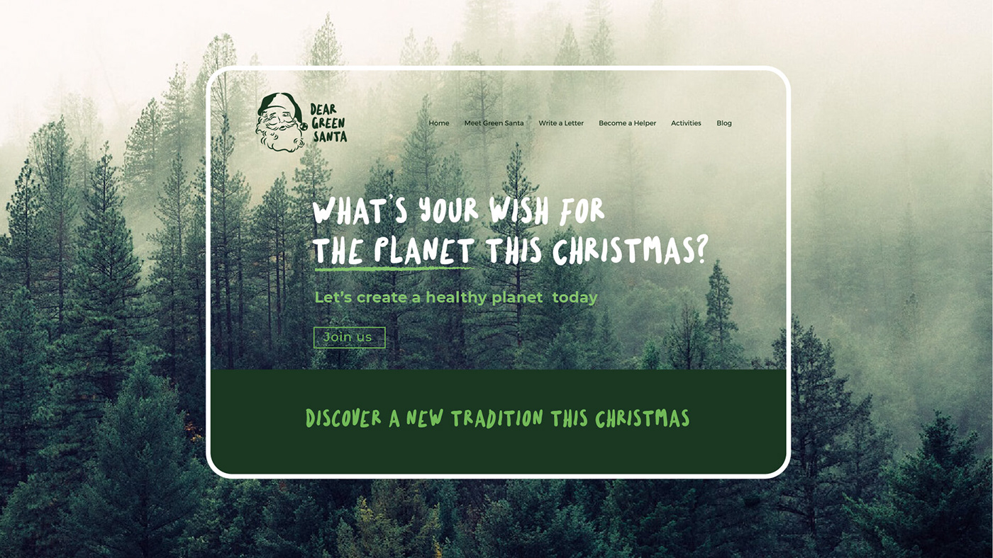 art direction  branding  charity Charity Branding Christmas Green logo pro bono project nature purposeful branding santa logo