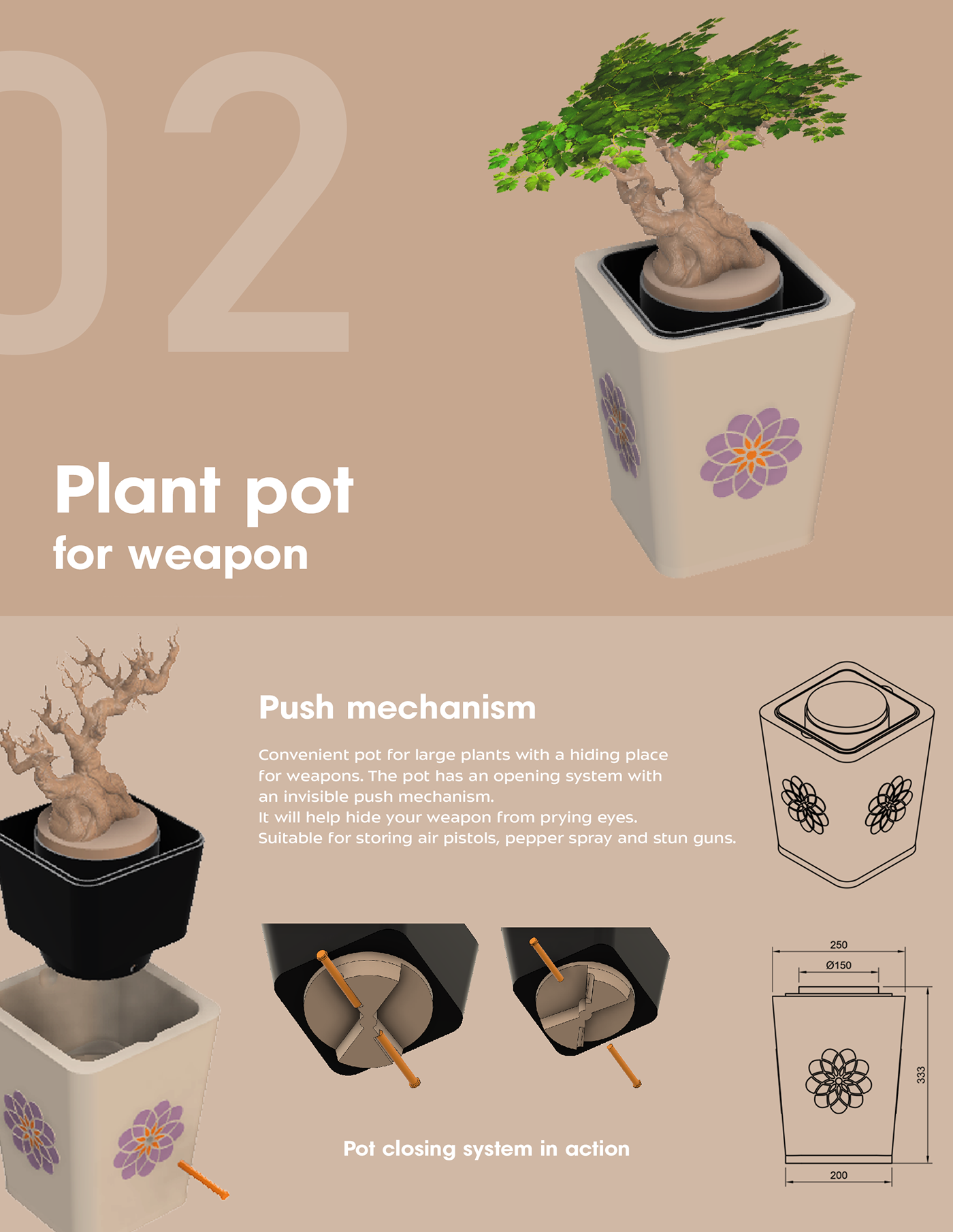 Planter product concept industrial design  3d modeling planter design