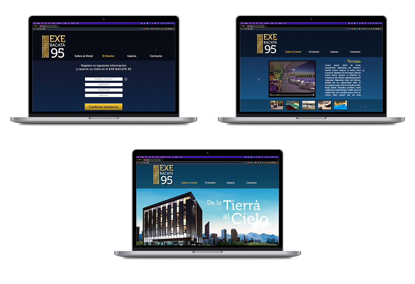 hotel app design app pop Web