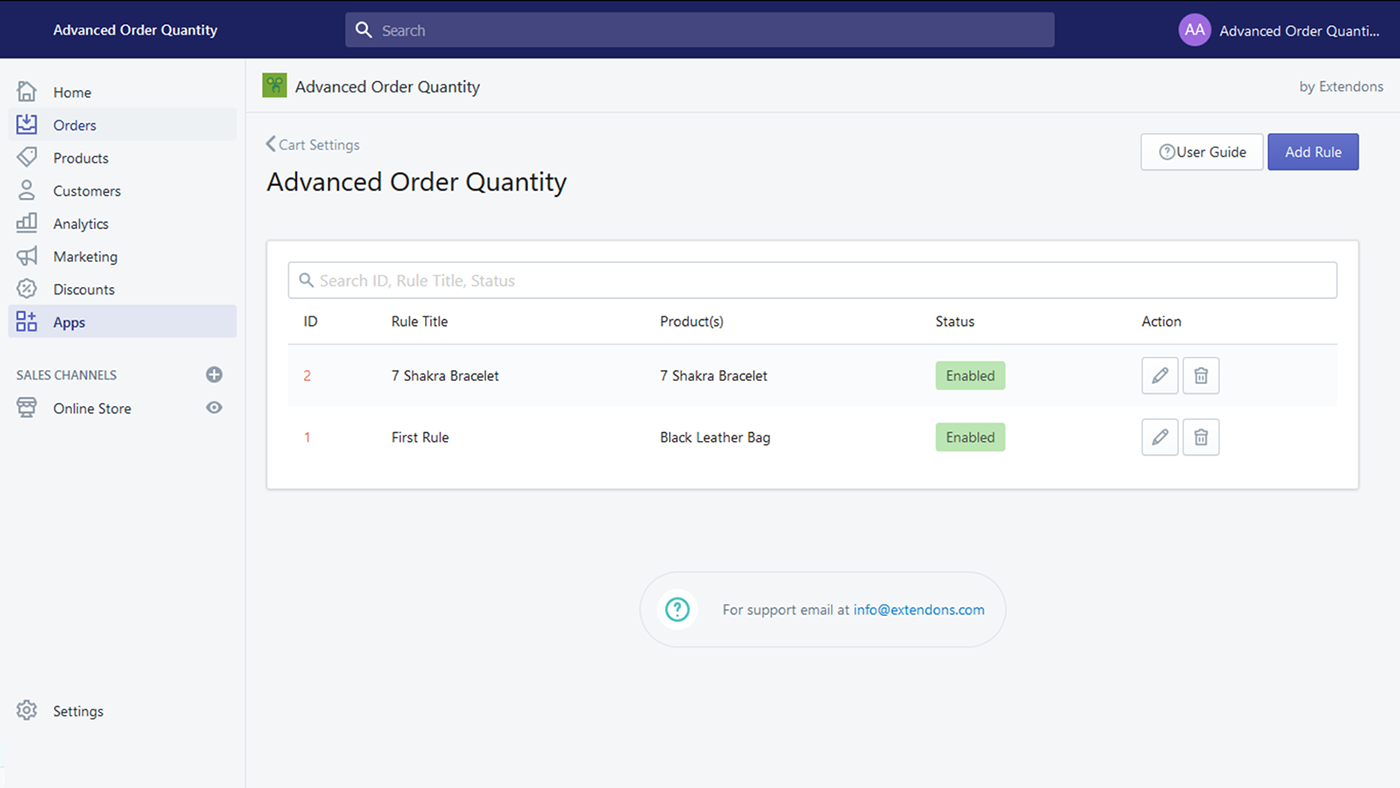Shopify minimum order amount app
