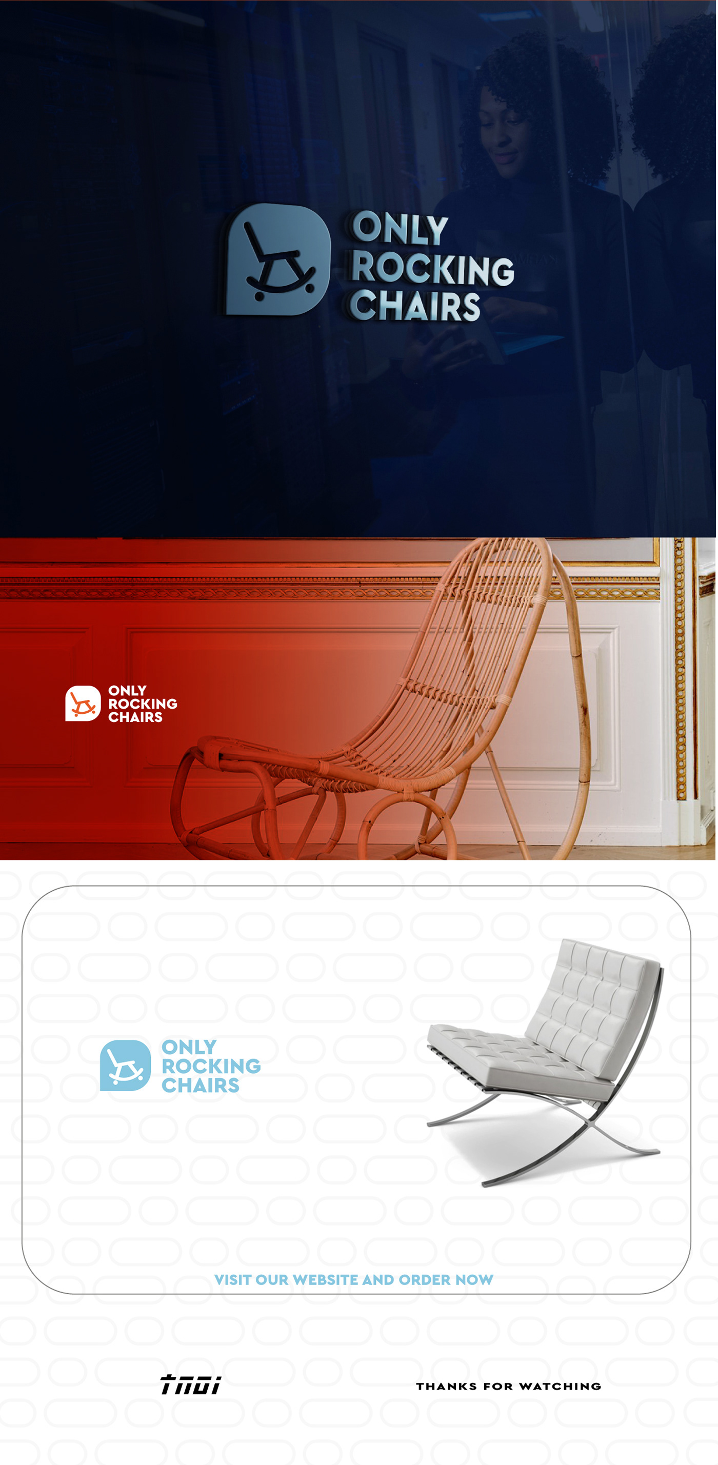 DESING GRAPHIC logo ReLax Logo rocking chairs Unique شعار شعار ابداعي شعار احترافي كرسي متحرك