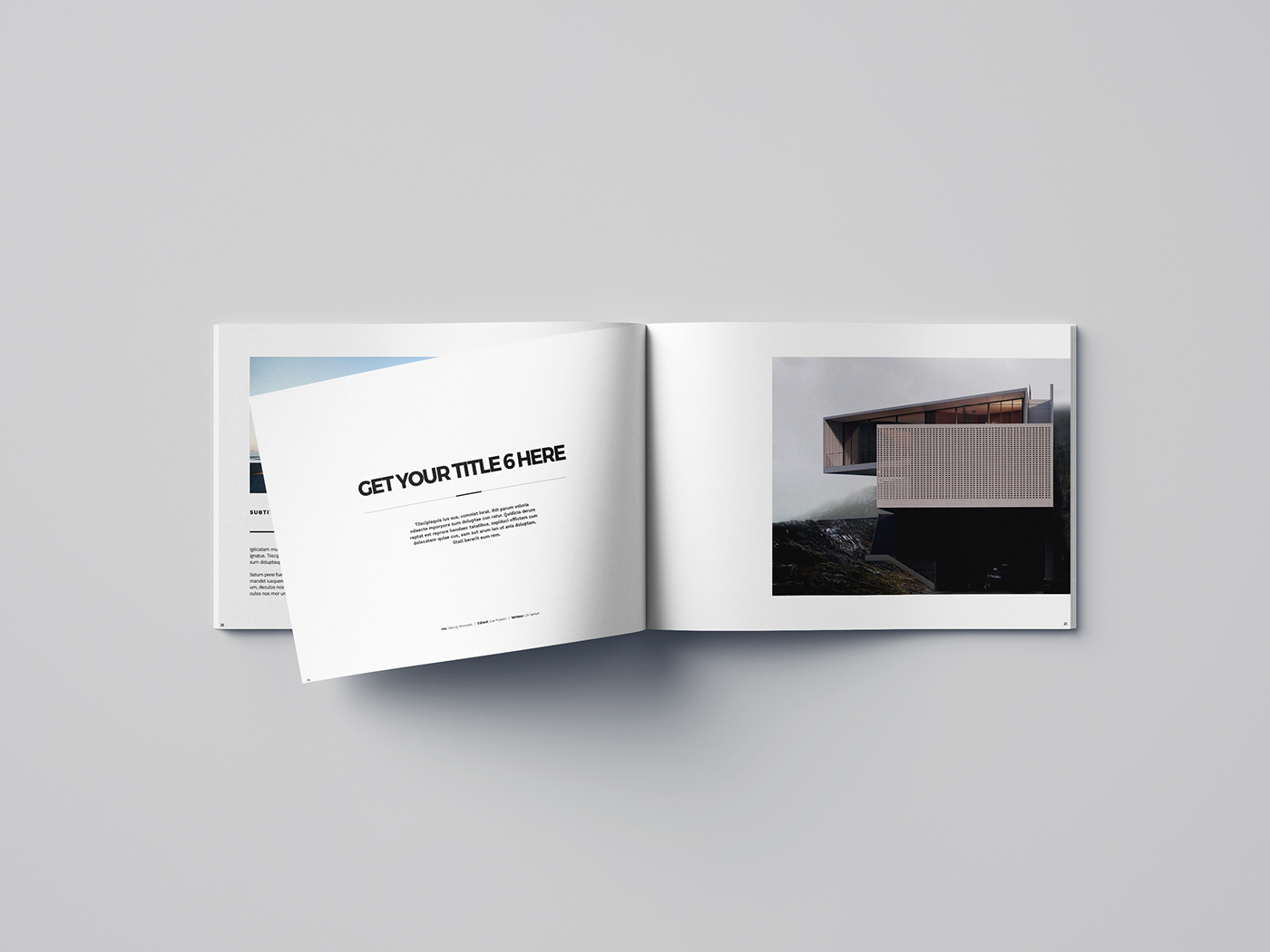 brochure minimal template White simple