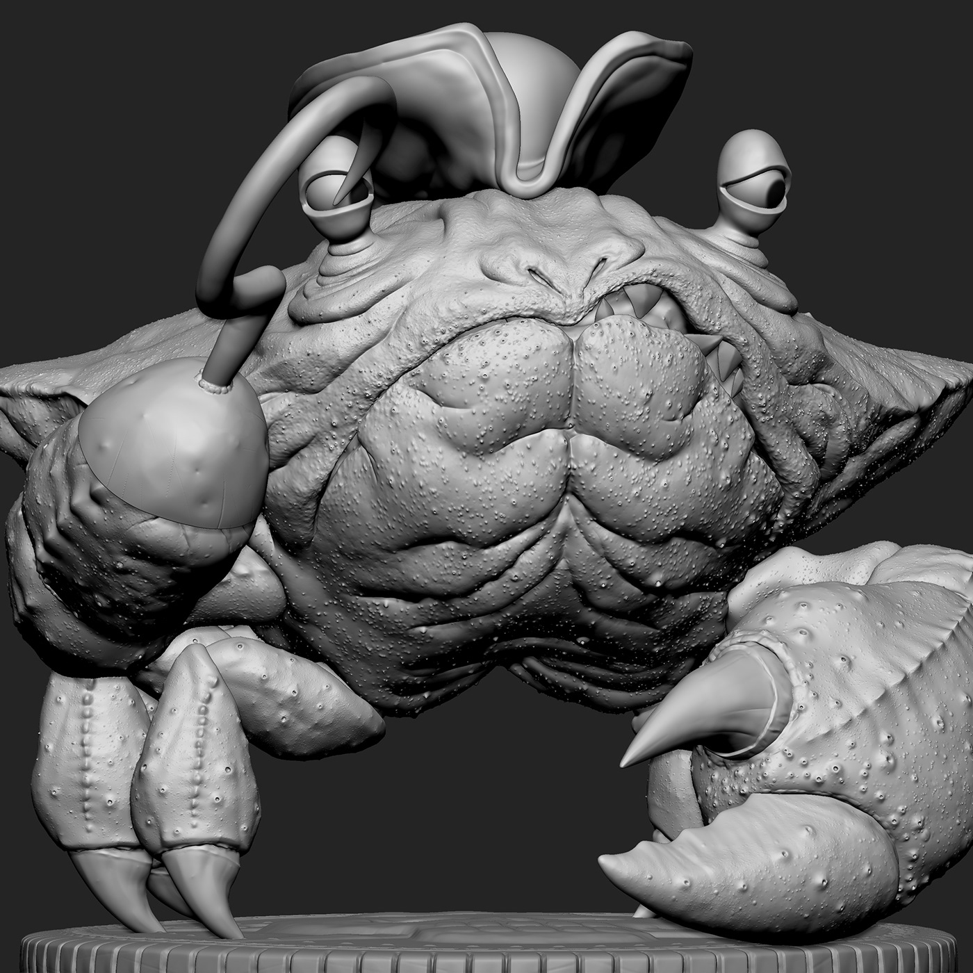 cartoon characterdesign crab digitalart Maya pirate sculpting  stylized substancepainter Zbrush