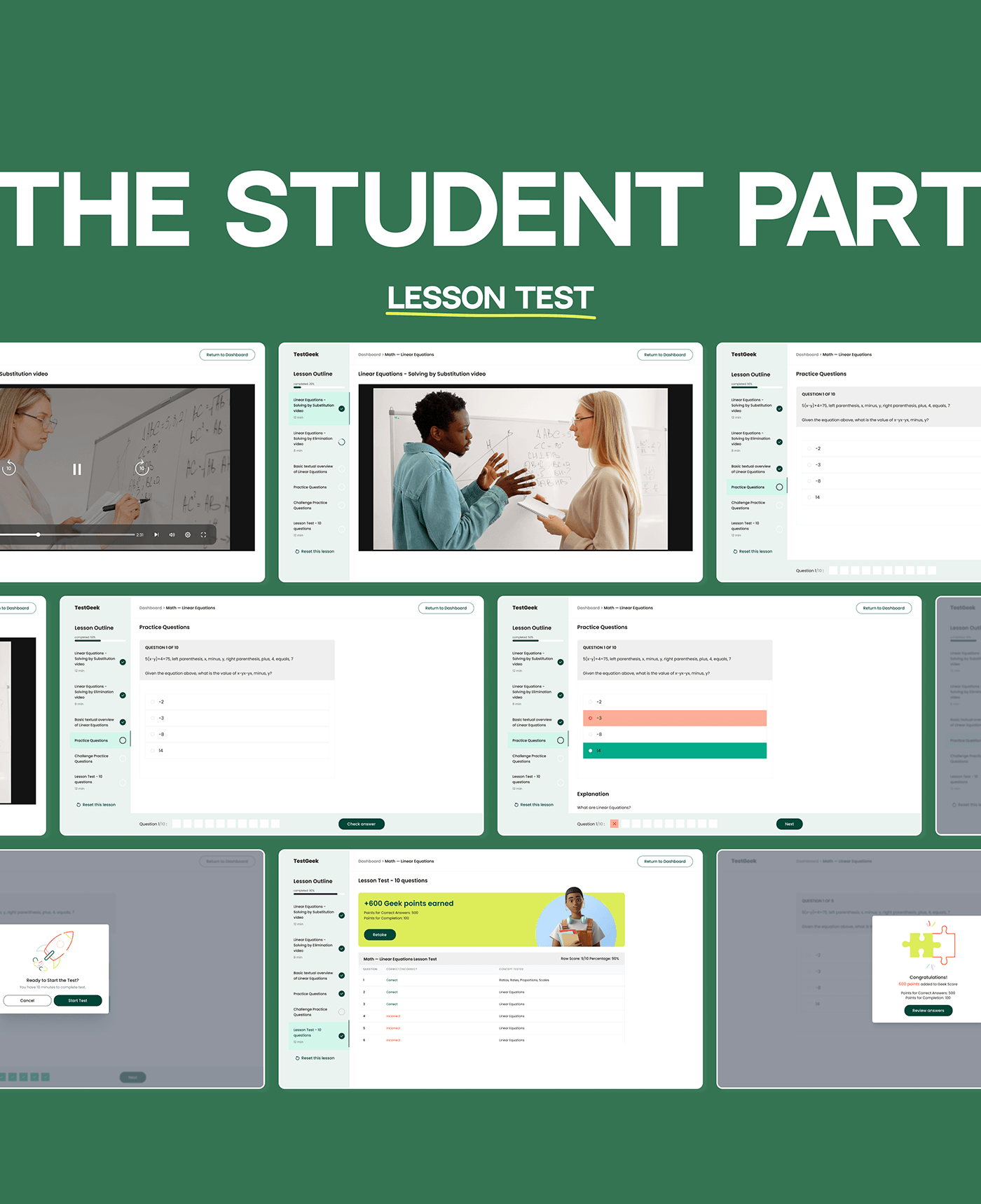 Education learning University Platform user interface