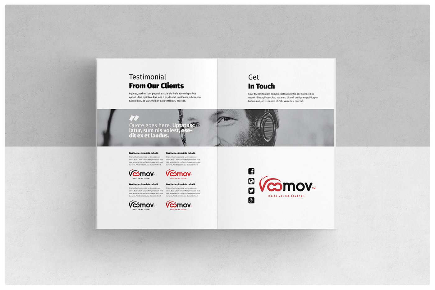 a4 agency blue book brochure brochure design business clean company company profile corporate creative elegant flyer Global