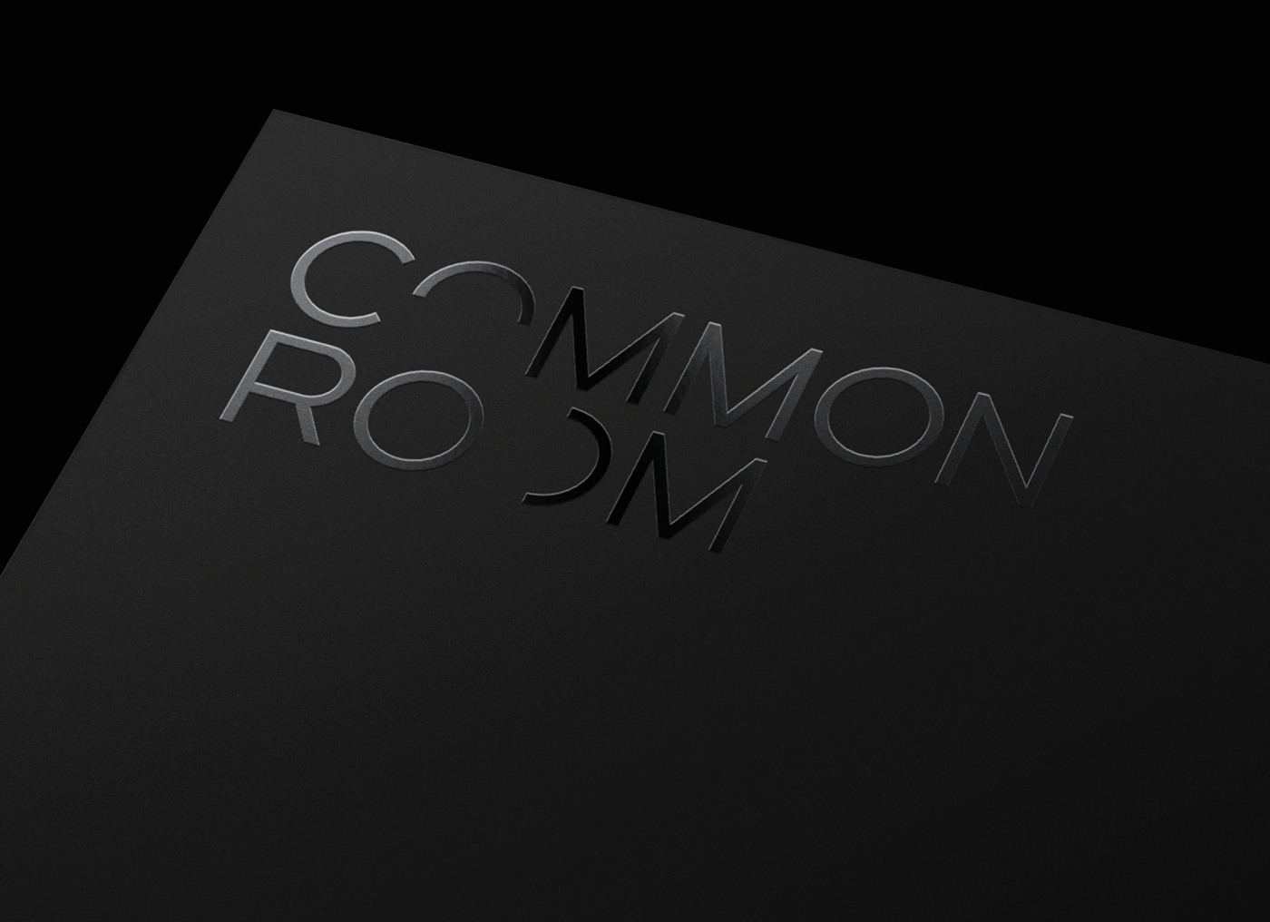 Custom type circle geometry commercial branding  Mono contrast modern simple