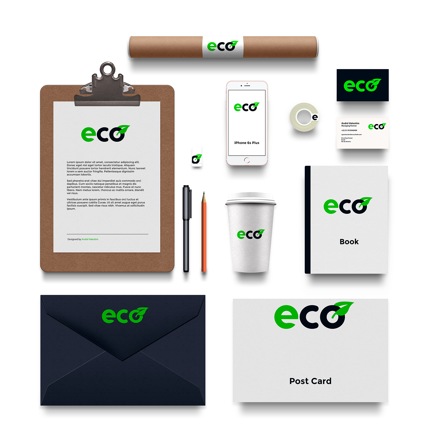 eco brand logo marca criação photoshop ecologic inspiration download andrevalentim