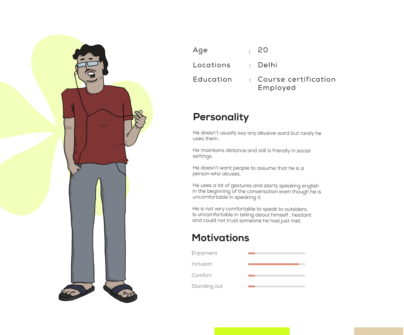 research User research research project user persona adobe language college report