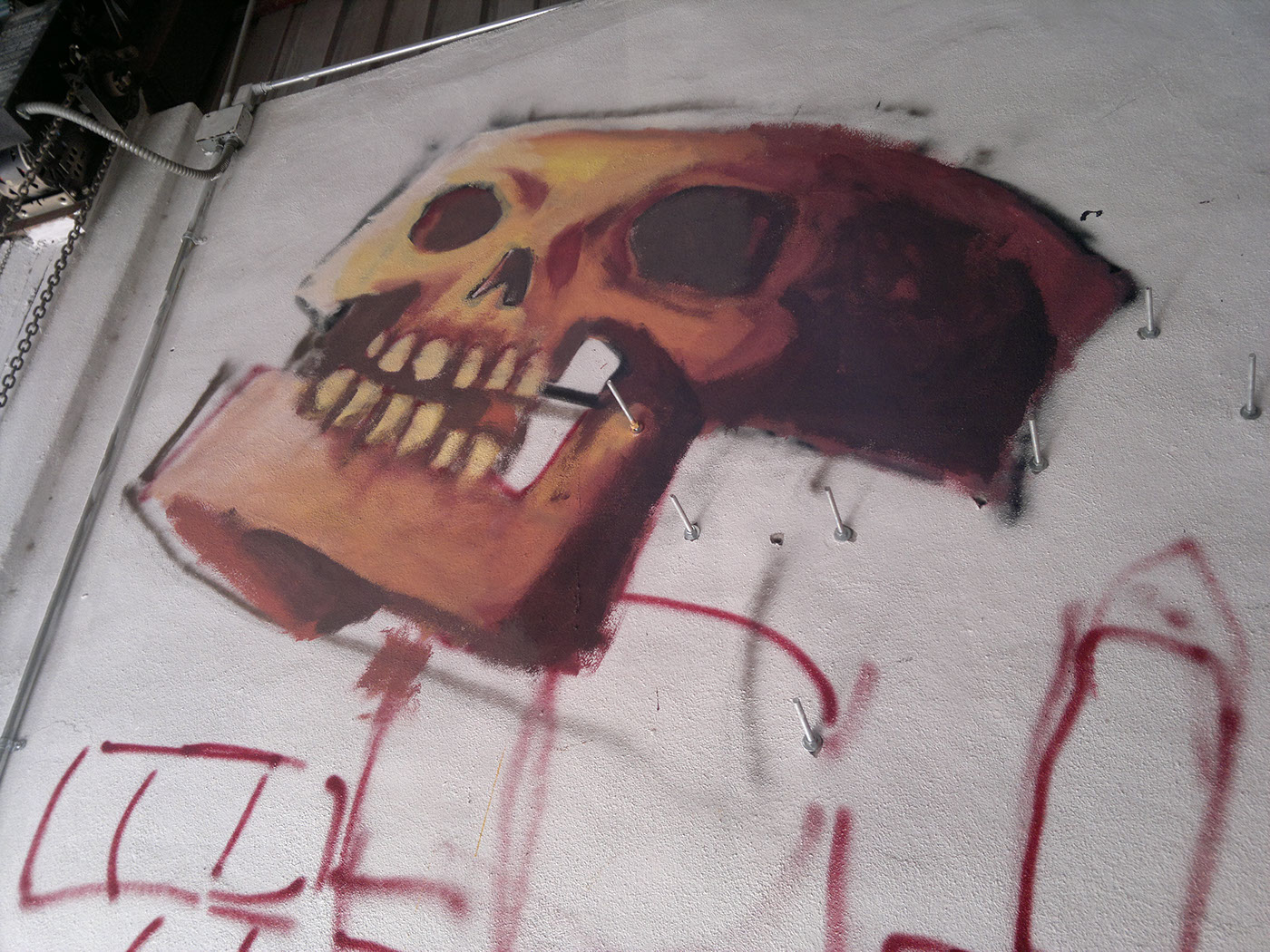 arcanoXIII streetart Murals tarot Aldus81 skull death mexicali