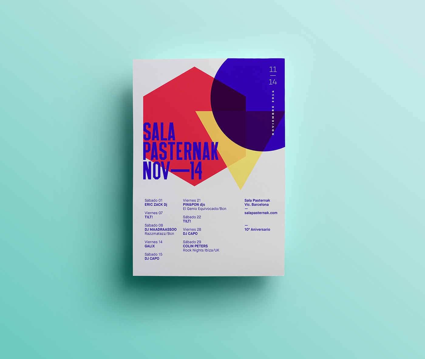 posters club concerts indie electronica rock concept minimal Behance Behance Review quim marin