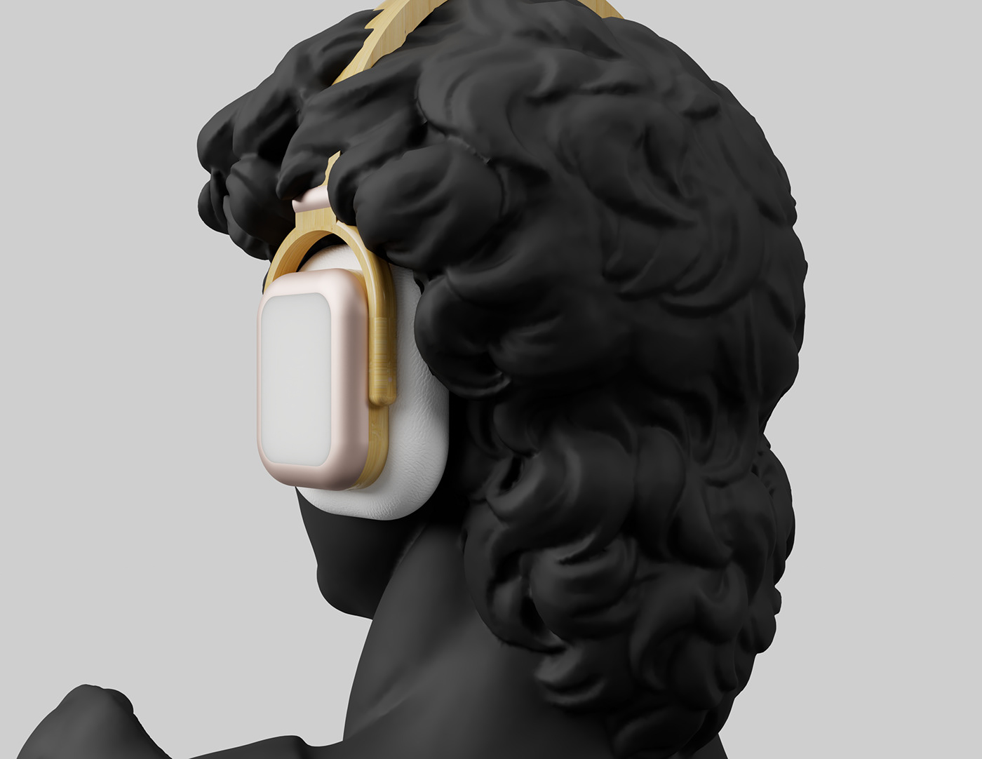 headphones sculptures concepts 3D concept art Technology product design 