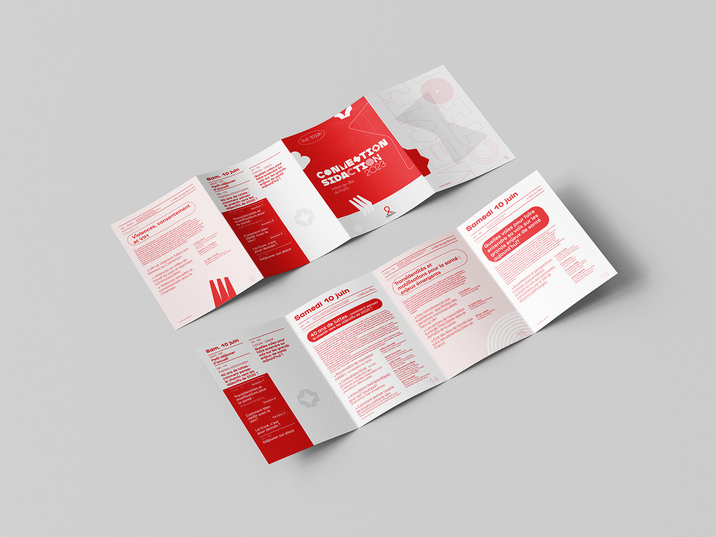 art direction  AIDS Health convention campaign editorial print Layout InDesign brochure