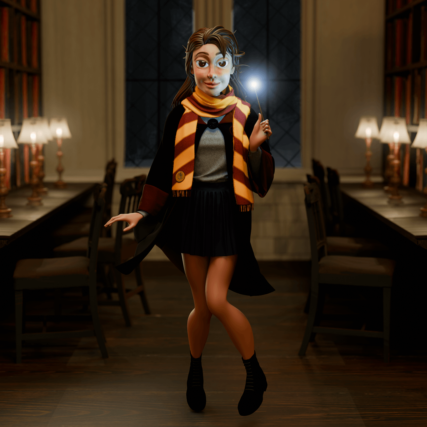 harrypotter hermionegranger Hogwarts Gryffindor wizard Character design  Digital Art  voldemort fanart cartoon