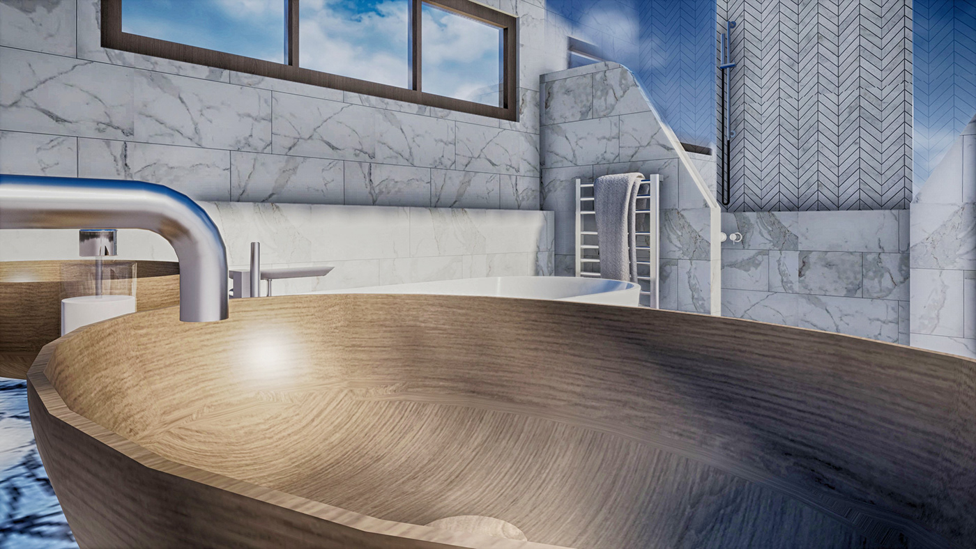 3D architecture bathroom bathroom design indoor interior design  Render visualization