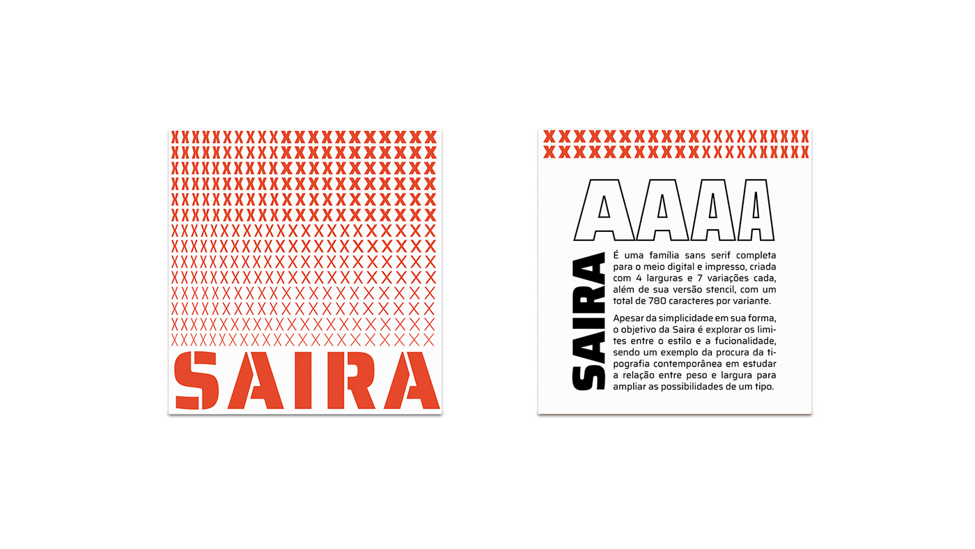 Saíra typography   Type Specimen graphic design  tipografia design gráfico Omnibus Type fumec